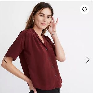 NWT Madewell sill camp shirt